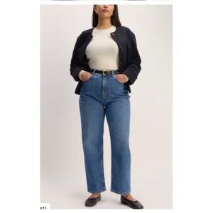 EVERLANE The Curvy Way High Jean medium wash women’s 32R organic sustainable